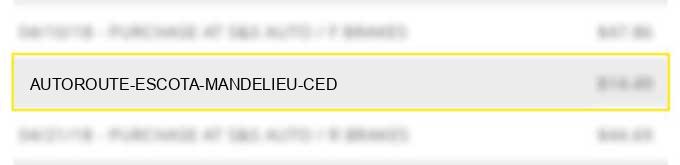 autoroute escota mandelieu ced charge image