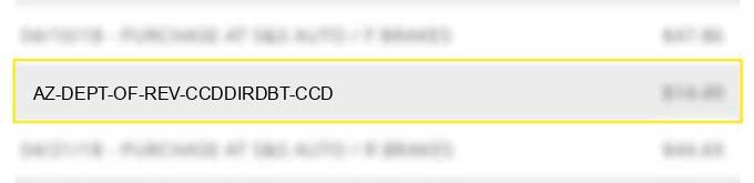 az dept of rev ccddir.dbt ccd charge image