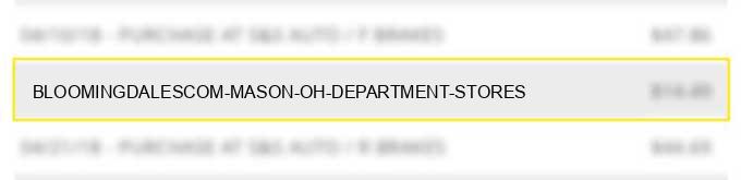 bloomingdales.com mason oh department stores charge image