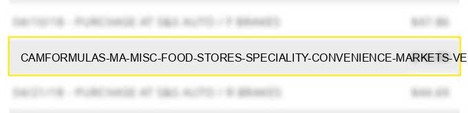 camformulas ma misc food stores speciality convenience markets vending machines charge image