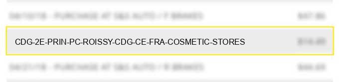 cdg 2e prin p/c roissy cdg ce fra cosmetic stores charge image