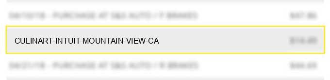 culinart - intuit - mountain view ca charge image