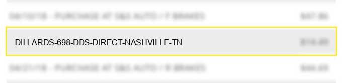 dillards 698 dds direct nashville tn charge image