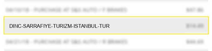 dinc sarrafiye turizm istanbul tur charge image