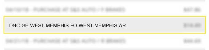 dnc ge west memphis fo west memphis ar charge image