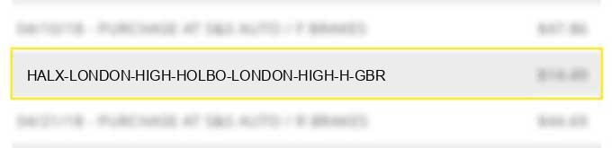 halx london high holbo london high h gbr charge image