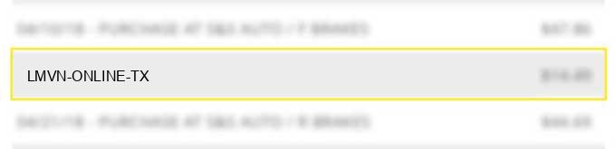 lmvn online tx charge image