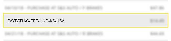 paypath c fee und ks usa charge image