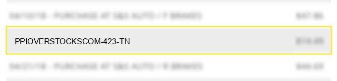 pp*ioverstocks.com 423 tn charge image