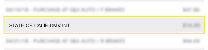 state of calif dmv int charge image