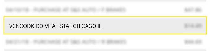 vcn*cook co vital stat chicago il charge image