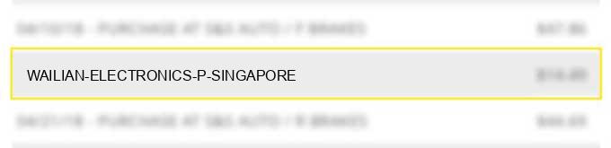 wailian electronics p/ singapore charge image